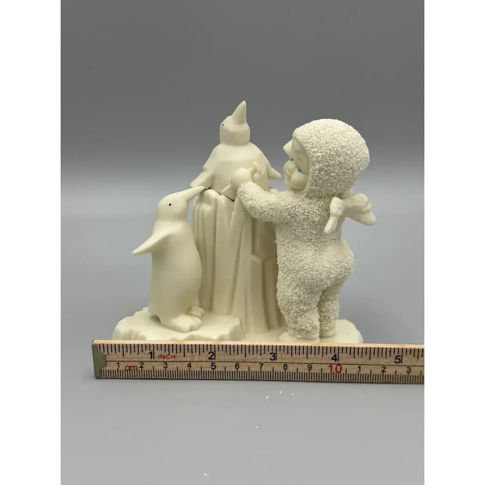 Department 56 I’m An Artist Porcelain White Figurine Child with Penguins 6842-0